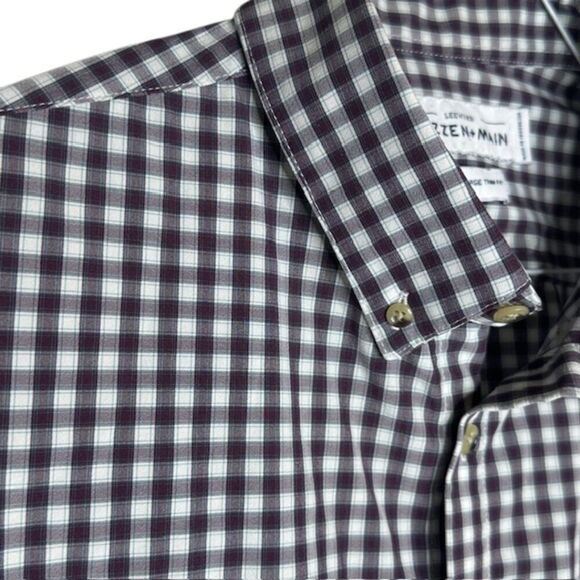 Mizzen+Main Leeward Malloy‎ Long Sleeve Men's Dress Shirt Size XXL-Trim - Picture 6 of 11